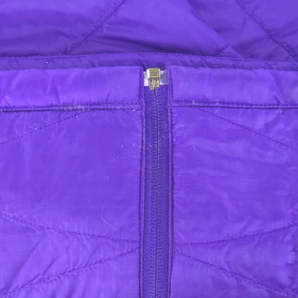 Columbia Omni Heat Puffer Coat Girls Large Deep Purple Full Zip‎ Hooded Winter